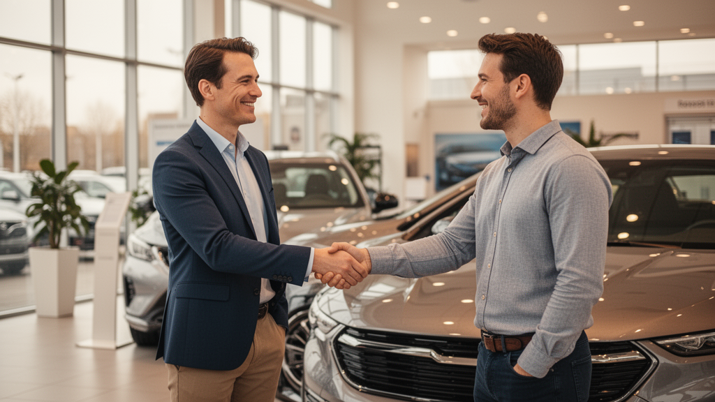 AutoPriceNow consultant assisting a buyer
